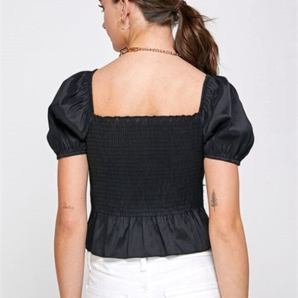 CHIC PUFFED SLEEVE BLOUSE - Picture 3 of 5